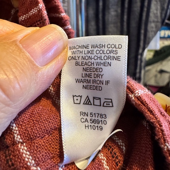 Maurices Rust and White Striped Pants. Excellent Condition. - Picture 7 of 8